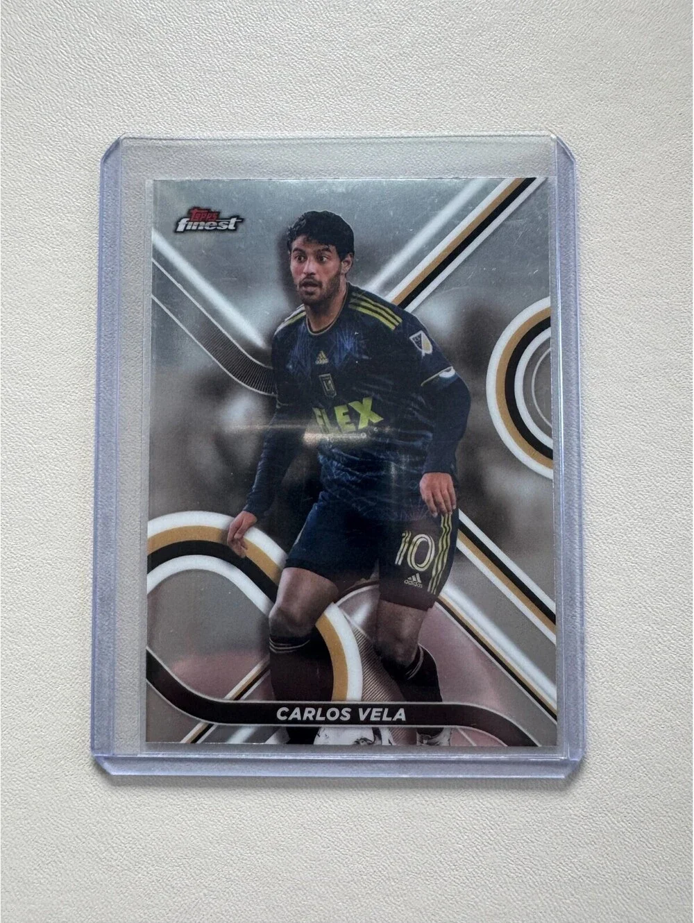 2022 Topps Finest MLS Carlos Vela #1 Soccer Card Major League Los Angeles FC LAF